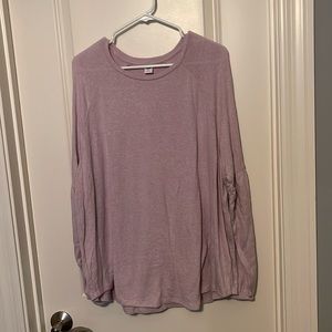 Pink super plush tee with puff sleeve detail